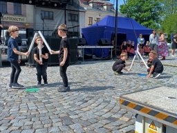 Vystoupení dětí na slavnostech města