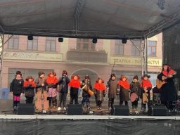 Vystoupení na vánočním jarmarku